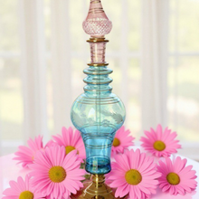 Load image into Gallery viewer, Handcrafted, Mouth Blown Glass Traditional Egyptian Oil Bottle
